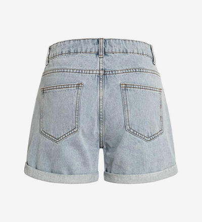 Produktbild fr 'Damen kurze Mom-Fit Jeans Shorts Destroyed Look'