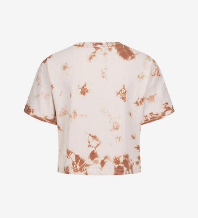 Produktbild fr 'Damen Cropped T-Shirt Tie Dye Farbverlauf Print'