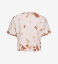 Produktbild fr 'Damen Cropped T-Shirt Tie Dye Farbverlauf Print'